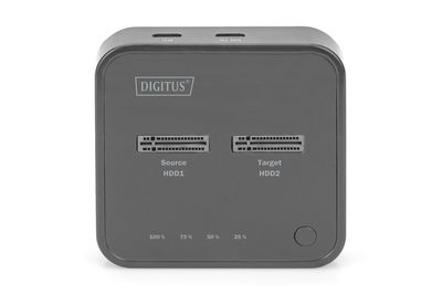 Digitus DA-71545 USB-C, USB-C USB 3.2 (Gen 2) M.2 PCIe NVMe, M.2 Harde schijf-dockingstation Met clone-functie