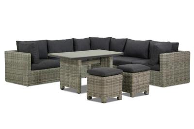 Garden Collections Comodo/Lusso 130 cm dining loungeset 8-delig