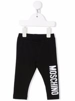 Moschino Kids legging à logo imprimé - Noir - thumbnail