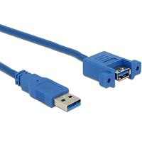Delock kabel USB 3.0 A stekker > USB 3.0 A bus voor inbouw 1 m
