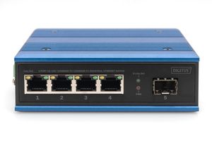 Digitus DN-651134 netwerk-switch Unmanaged Gigabit Ethernet (10/100/1000) Zwart, Blauw