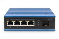 Digitus DN-651134 netwerk-switch Unmanaged Gigabit Ethernet (10/100/1000) Zwart, Blauw - thumbnail