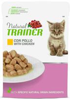 NATURAL TRAINER CAT KITTEN / JUNIOR CHICKEN POUCH 12X85 GR