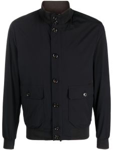 Moorer veste bomber à boutonnière - Bleu