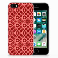 Apple iPhone SE | 5S TPU bumper Batik Rood - thumbnail