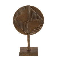 Decoratie op voet Ricco klein vintage brons