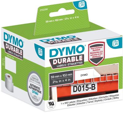 Dymo duurzame etiketten LabelWriter ft 59 x 102 mm, 300 etiketten Dymo duurzame etiketten LabelWriter ft 59 x 102 mm, 300 etiketten