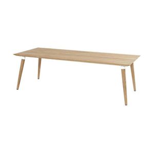 Hartman Sophie Studio Teak tuintafel 240 x 100 cm, met wit detail