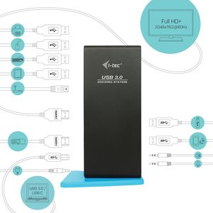 i-tec I-TEC USB 3.0 Dual HDMI Docking Station USB-C dockingstation