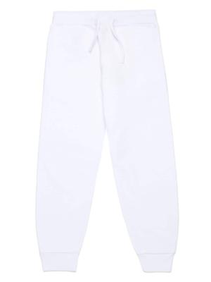 Dsquared2 Kids Katoenen trainingsbroek met logoprint - Wit