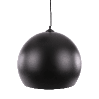 Hanglamp Axel Ball Modern 40 cm 1 Lichts Mat Zwart