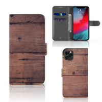 Apple iPhone 11 Pro Max Book Style Case Old Wood - thumbnail