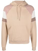 Saint Laurent hoodie colour block à logo brodé - Tons neutres