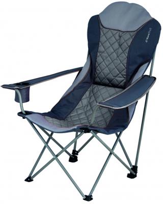 Eurotrail campingstoel Elba 104 cm polyester/staal zwart/grijs Eurotrail campingstoel Elba 104 cm polyester/staal zwart/grijs