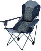 Eurotrail campingstoel Elba 104 cm polyester/staal zwart/grijs