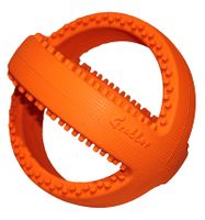 HAPPY PET GRUBBER INTERACTIEVE VOETBAL ORANJE 18X18X18 CM