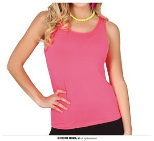 Disco Tanktop Neon Roze