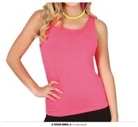 Disco Tanktop Neon Roze - thumbnail