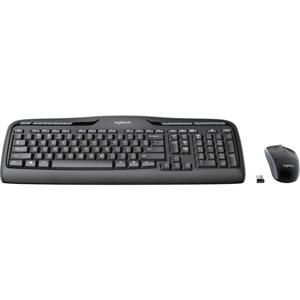 Logitech Wireless Combo MK330 toetsenbord Inclusief muis Kantoor RF Draadloos QWERTY US International Zwart