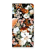 Smart Cover voor Google Pixel 7 Dark Flowers - thumbnail