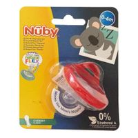 Nuby Fopspeen Natural Flex Kers 0-6m - thumbnail