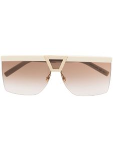 Saint Laurent Eyewear lunettes de soleil teintées à monture carrée - Tons neutres