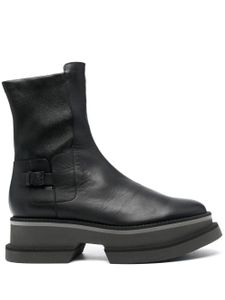 Clergerie bottines en cuir à plateforme - Noir