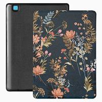 Lunso - Geschikt voor Kobo Aura Edition 2 hoes (6 inch) - Vegan Saffiano Leren sleep cover - Urban Park