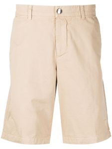 Emporio Armani short en coton à coupe droite - Marron