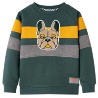 Kindertrui 128 donkergroen, kinderkleding, trui voor kinderen, sweater voor kinderen, top voor kinderen, kinderen trui, katoenen sweater