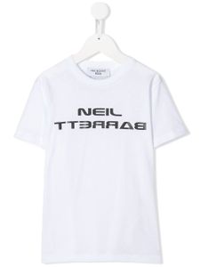 Neil Barrett Kids t-shirt à logo imprimé - Blanc