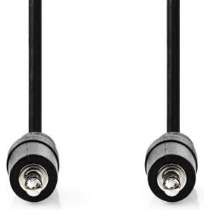 Stereo-Audiokabel | 3,5 mm Male | 3,5 mm Male | Vernikkeld | 5.00 m | Rond | Zwart | Label