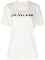 Moncler t-shirt en coton à sequins - Blanc - thumbnail