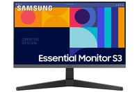 Samsung LS24C332GAUXEN - 24 inch S3 S33GC monitor met IPS-paneel, 100Hz verversingssnelheid, AMD FreeSync, speelmodus, Eye Saver & Less Screen Flickering, zwart
