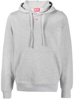 Diesel hoodie en coton à patch logo - Gris