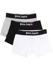 Palm Angels lot de trois boxers à bande logo - Blanc