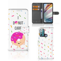 Motorola Moto G60 Book Cover Donut Roze