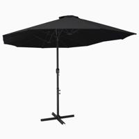 Parasol met aluminium paal 460x270 cm zwart - thumbnail