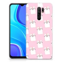 Xiaomi Redmi 9 TPU Hoesje Sleeping Cats - thumbnail