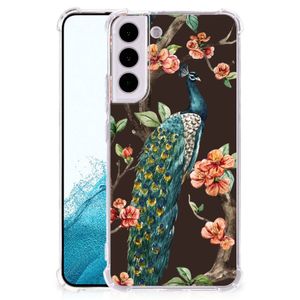 Samsung Galaxy S22 Case Anti-shock Pauw met Bloemen