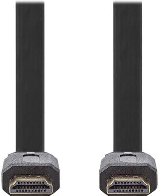 HDMI met ethernetkabel - HDMI (M) naar HDMI (M) - 1.5 m - zwart - vlak