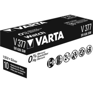 Varta SR626 SW/SR66 SW/V377 1BL Wegwerpbatterij Zilver-oxide (S)