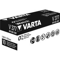 Varta SR626 SW/SR66 SW/V377 1BL Wegwerpbatterij Zilver-oxide (S) - thumbnail