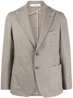 Tagliatore blazer boutonné à motif chevrons - Gris