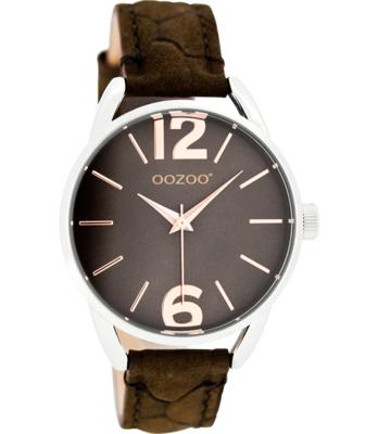 OOZOO JR Horloge Croco Mat Bruin | JR283