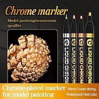 1pc zilver/gole/koper/brons rood chroom marker spiegel reflecterende verf pen, 4 stijlen beschikbaar, perfect voor Pasen decoratie, perfect voor Pasen decoratie Lightinthebox