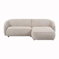 by fonQ Chubby Chaise Longue Rechts - Beige - thumbnail