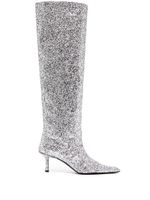 Alexander Wang bottes Viola 60 mm à paillettes - Argent