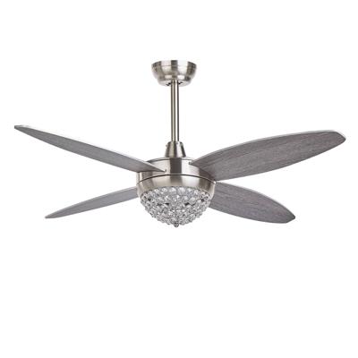 Beliani ZARQA - Plafondlamp met ventilator-Zilver-IJzer, Multiplex