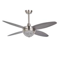 Beliani ZARQA - Plafondlamp met ventilator-Zilver-IJzer, Multiplex